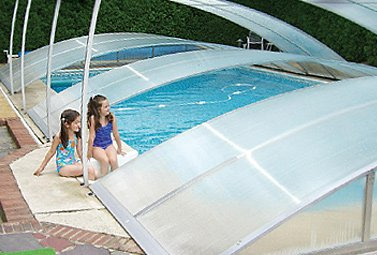 Inflatable, Leakproof swimming pool retractable solar covers for All Ages 