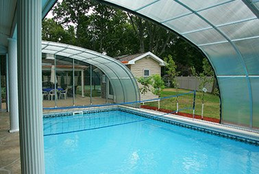 In Ground Pool Retractable Enclosure